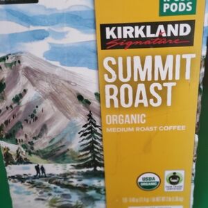 Kirkland Signature Summit Roast Organic Coffee - Yellow and White
